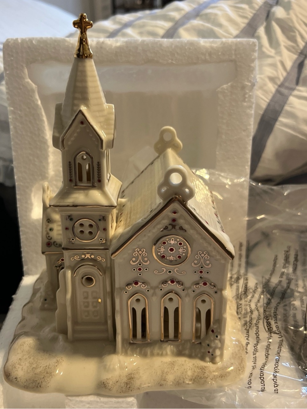 Lenox Mistletoe Park Village Church with Box